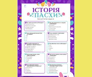 Історія Пасхи:  цікаві тестові завдання